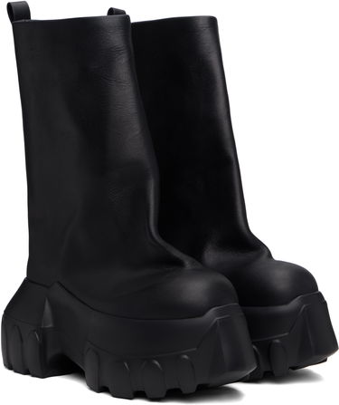Superge in čevlji Rick Owens Rick Owens Hollywood Flared Mega Tractor Boots Črna | RR01E5864 LCH, 3