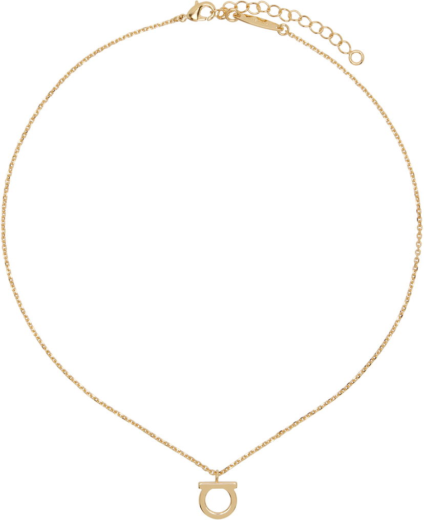 Ogrlica FERRAGAMO Ferragamo Gancio Pendant Necklace Kovinski | 696658