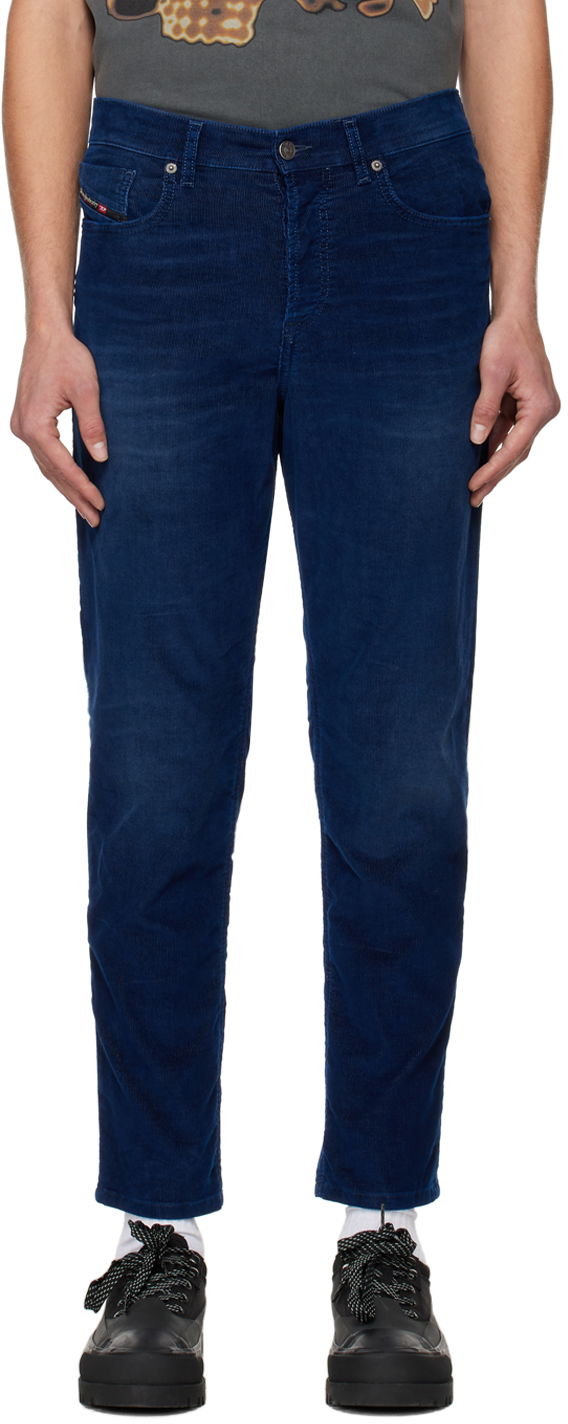 Kavbojke Diesel Corduroy Slim Jeans Modra | A03571068BV