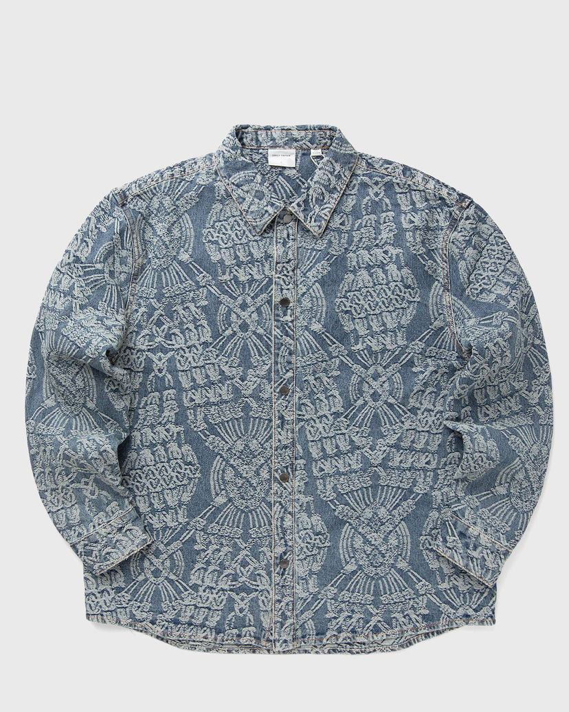 Srajce DAILY PAPER Macrame Rahul Denim Shirt Modra | 2513092