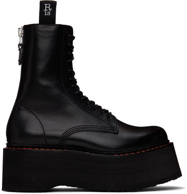 Oblačila R13 R13 Double Stack Platform Boots Črna | R13WS026-S001A, 0