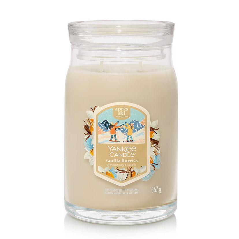 Sveče Yankee Candle Après Ski Collection Signature Large Jar 2 Wicks Vanilla Flurries Bež | 43496
