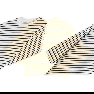 Krop-top Anine Bing Anine Bing Myers Cropped Striped Tee Bež | A-08-11431-MTL69, 0