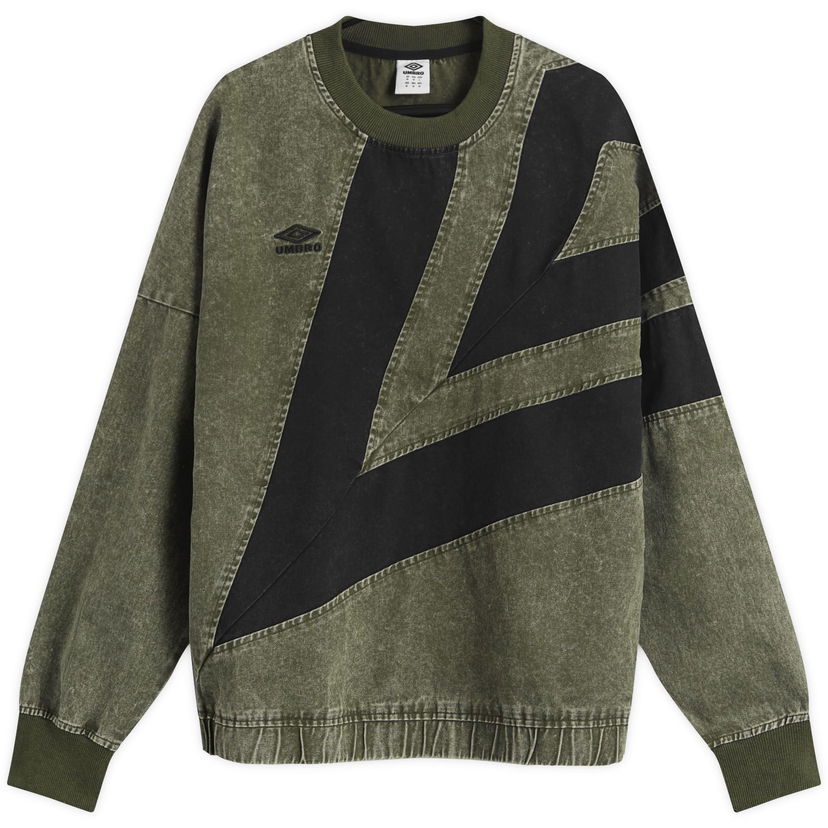Pulover Umbro Washed Diamond Drill Sweatshirt Zelena | 66640U-NC5