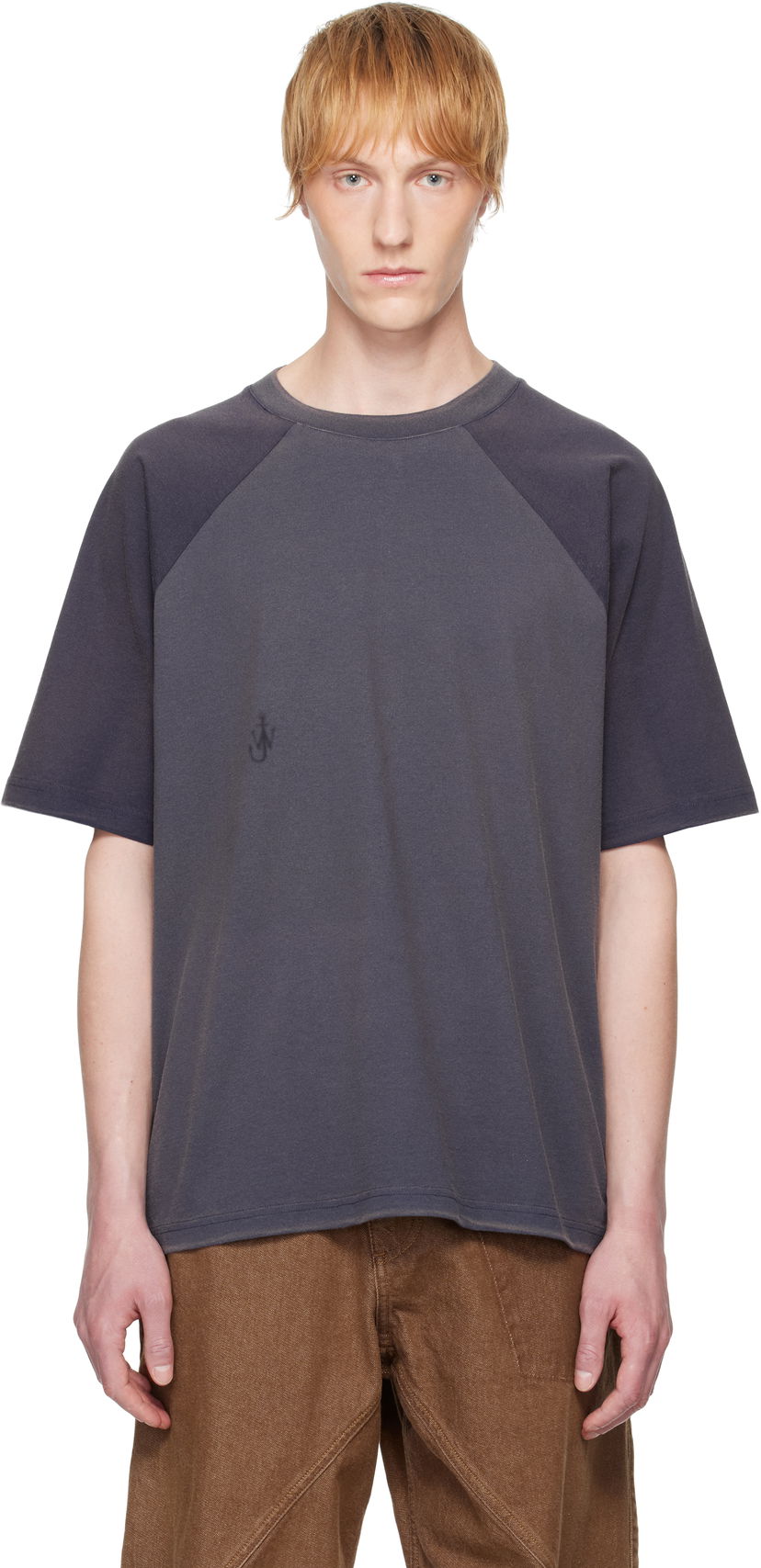 Majica JW Anderson JW Anderson Garment Dye Oversized T-Shirt Siva | JT0289-PG1800
