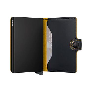 Denarnica Secrid Miniwallet - Matte - Black & Ochre Črna | MM-Black-Ochre, 1