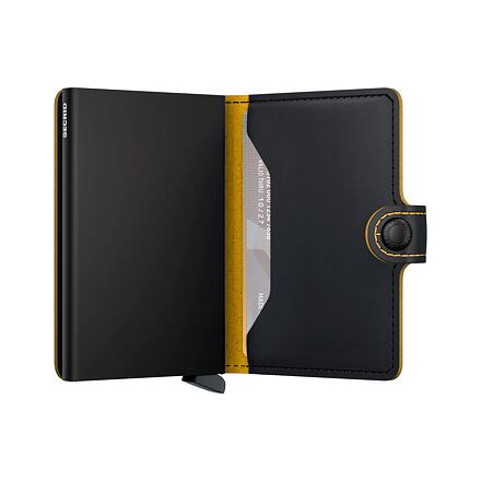Denarnica Secrid Miniwallet - Matte - Black & Ochre Črna | MM-Black-Ochre, 1