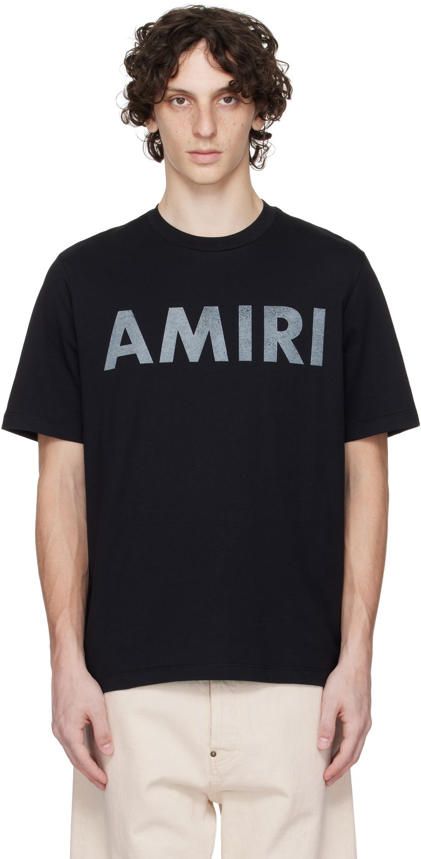 Majica AMIRI Amiri Stencil T-Shirt Črna | AMJYTE1214