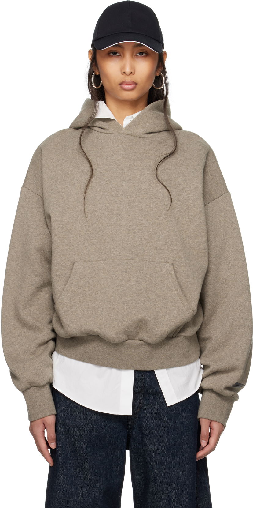 Pulover Fear of God Fear of God ESSENTIALS Classic Hoodie Siva | 192AS252051F