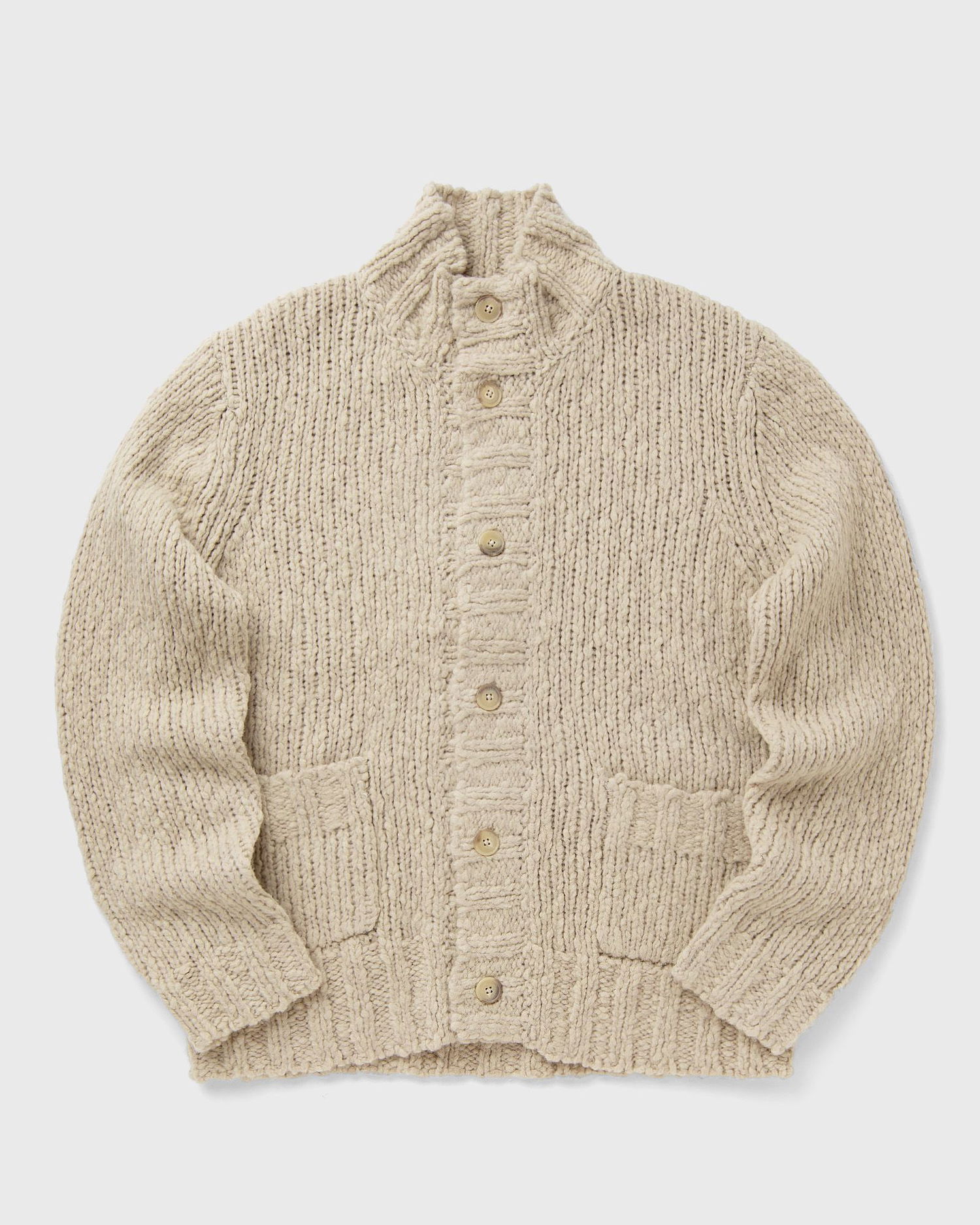 Pleteni pulover CLOSED Chunky Knit Button-Front Turtleneck Cardigan Bež | C86449-94B-22-198, 0