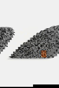 Graphic Wool Hand Knit Beanie