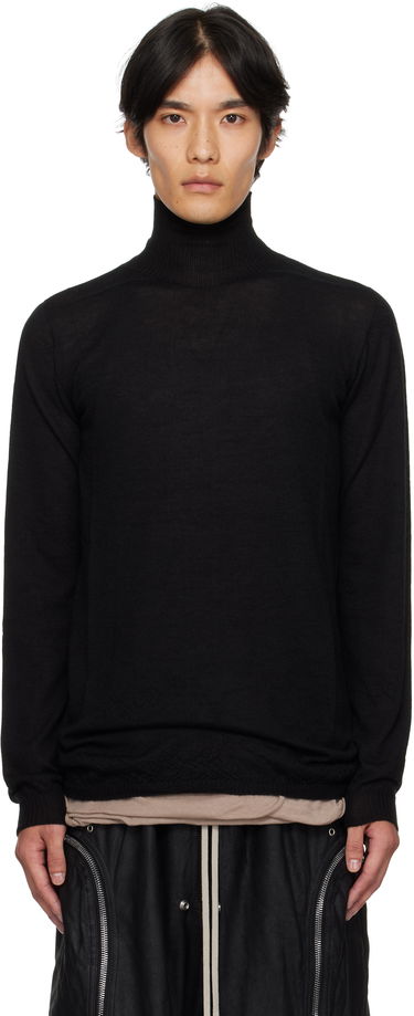 Pleteni pulover Rick Owens Rick Owens Concordians Level Turtleneck Sweater Črna | RU02E1624 WS, 0