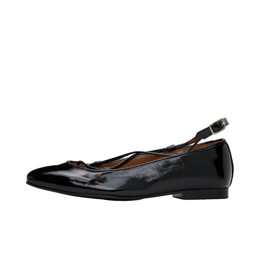 Superge in čevlji A.P.C. Lace-Up Ballerina Flats Črna | PXCAI-F53309