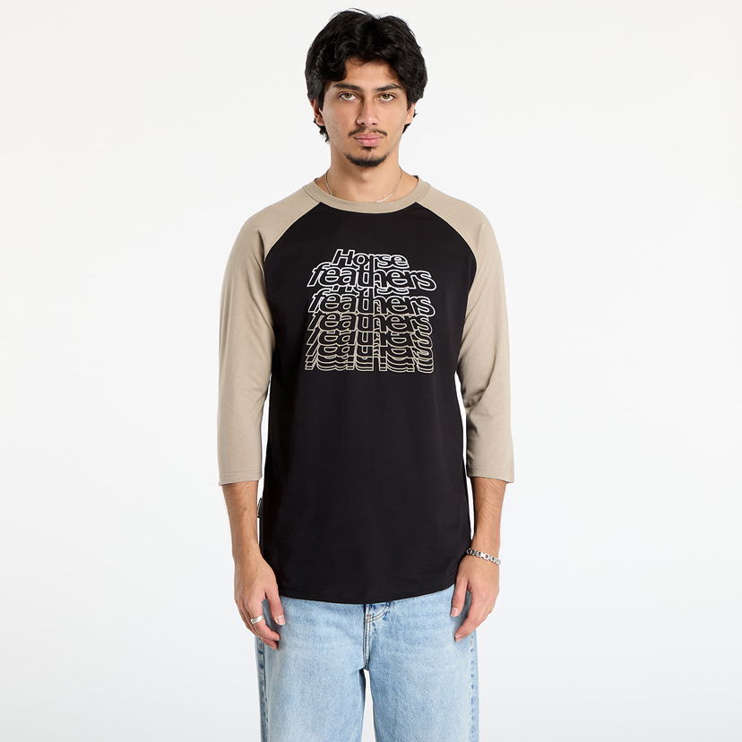 Majica Horsefeathers Rollin Raglan T-Shirt Črna | SM1394C