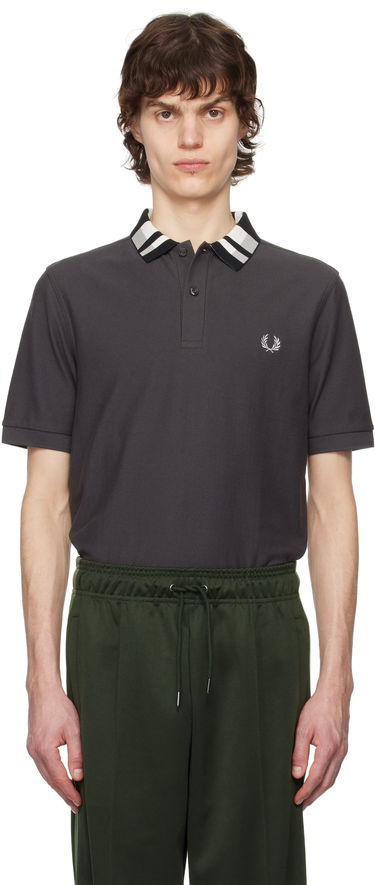 Polo majica Fred Perry Fred Perry Chequerboard Collar Polo Siva | M8688, 0