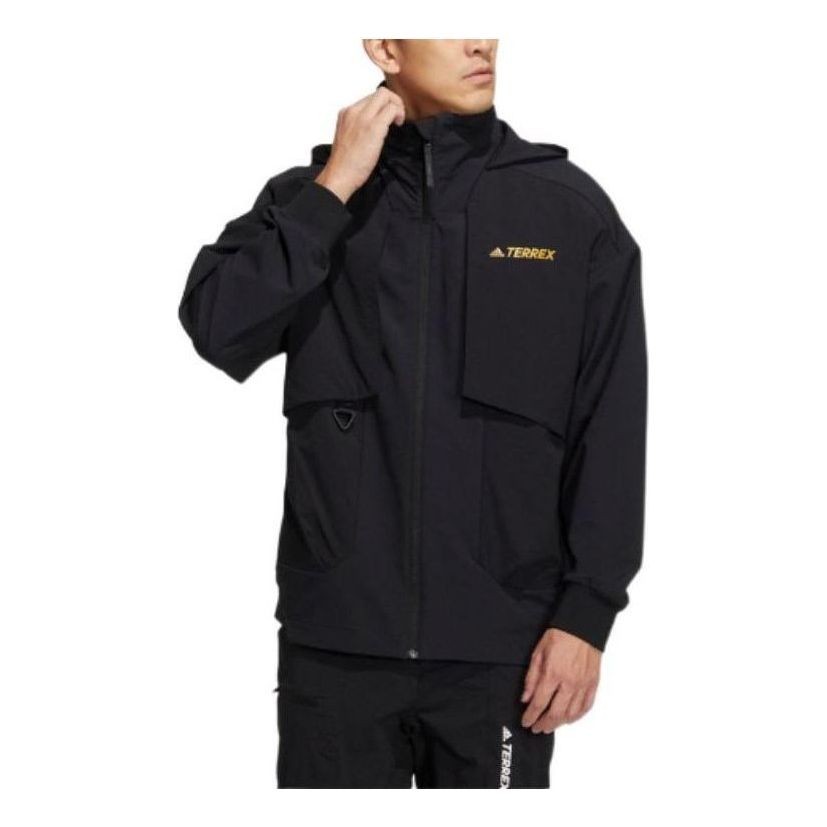Parka adidas Performance Terrex Men's Hooded Outdoor Jacket Črna | HN2027