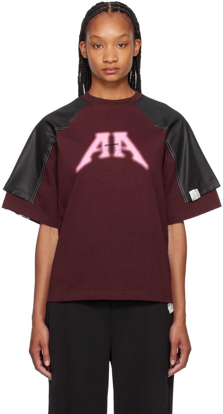 Majica ADER ERROR Nolc Graphic T-Shirt Bordo | BN01SSTS0101BU