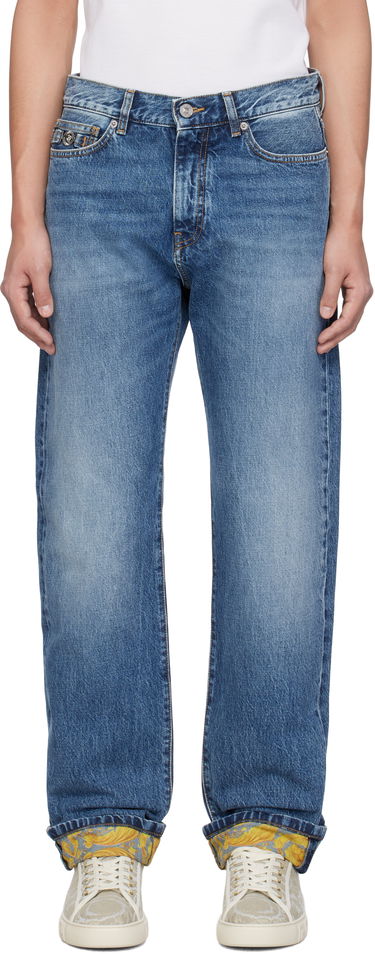 Kavbojke Versace Versace Stonewashed Cuffed Jeans Modra | 1018013_1A12886, 0