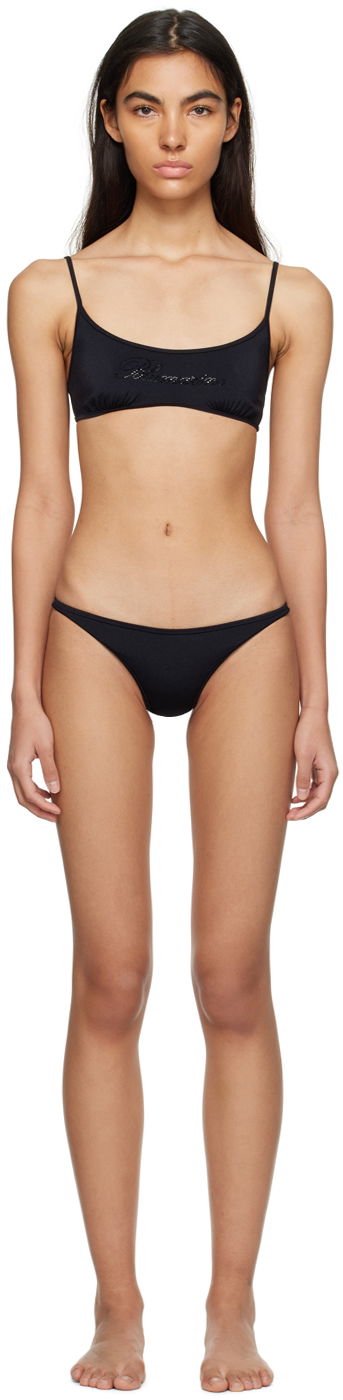 Kopalke Blumarine Rhinestone Bikini Črna | P322D012A, 0
