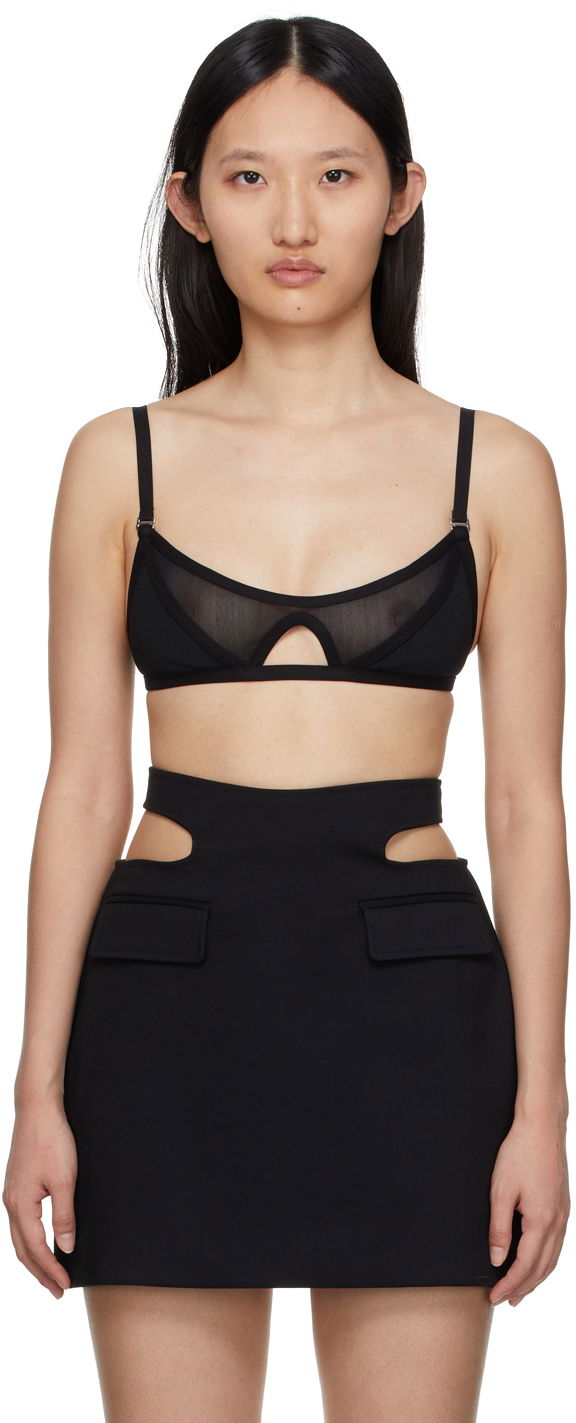 Modrček Dion Lee Dion Lee Shadow Mesh Bra Črna | A3515R22