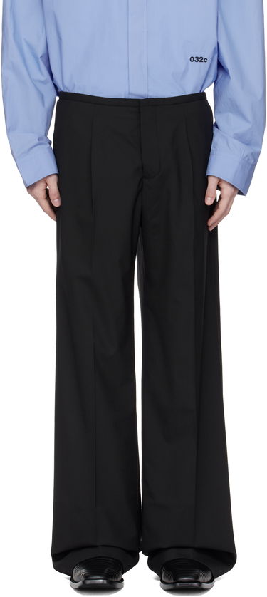 Hlače 032C 032c 'Office Attire' Wide Leg Suit Trousers Črna | S25-MRW-0903-000, 0