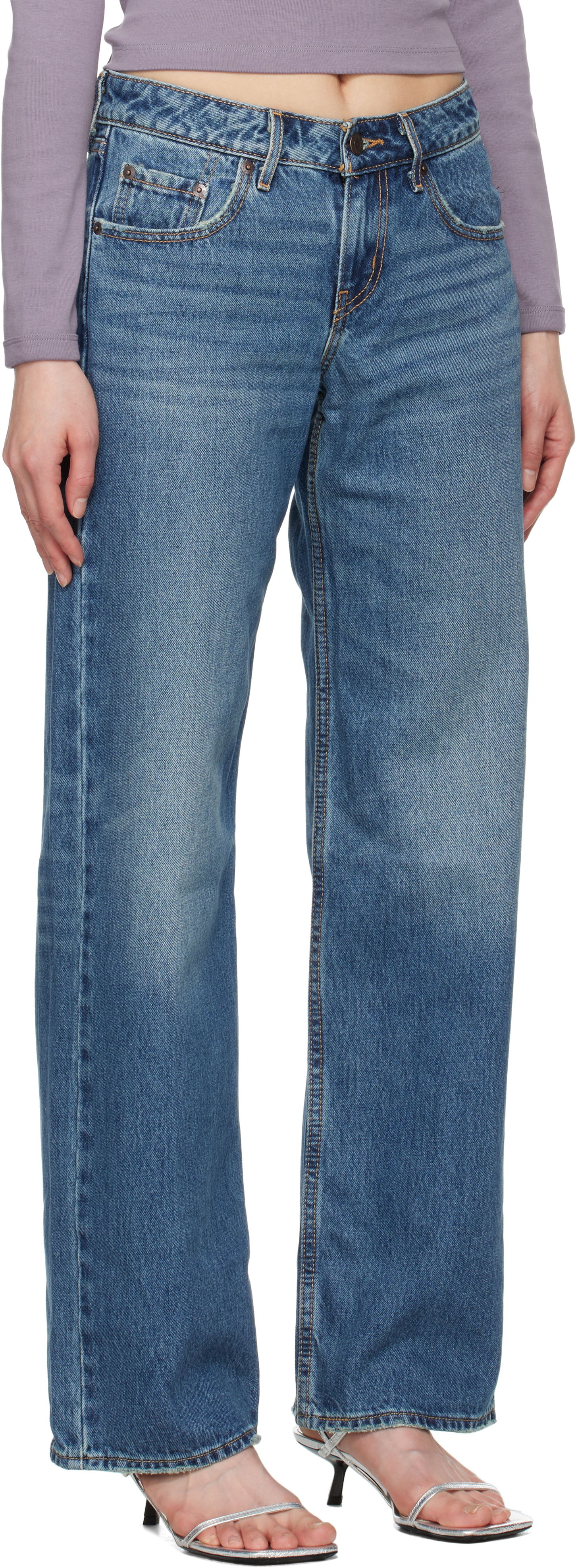 Kavbojke Levi's Low Loose Jeans Modra | A5566-0006, 1
