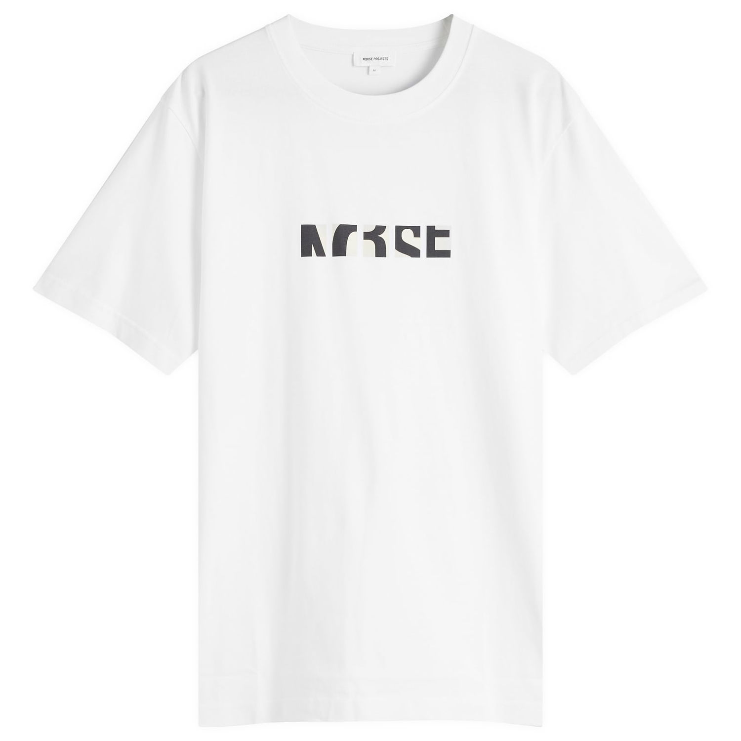 Majica NORSE PROJECTS Norse Projects Johannes Zoom Logo Print T-Shirt, Size Large Bela | N01-0688-0001, 0