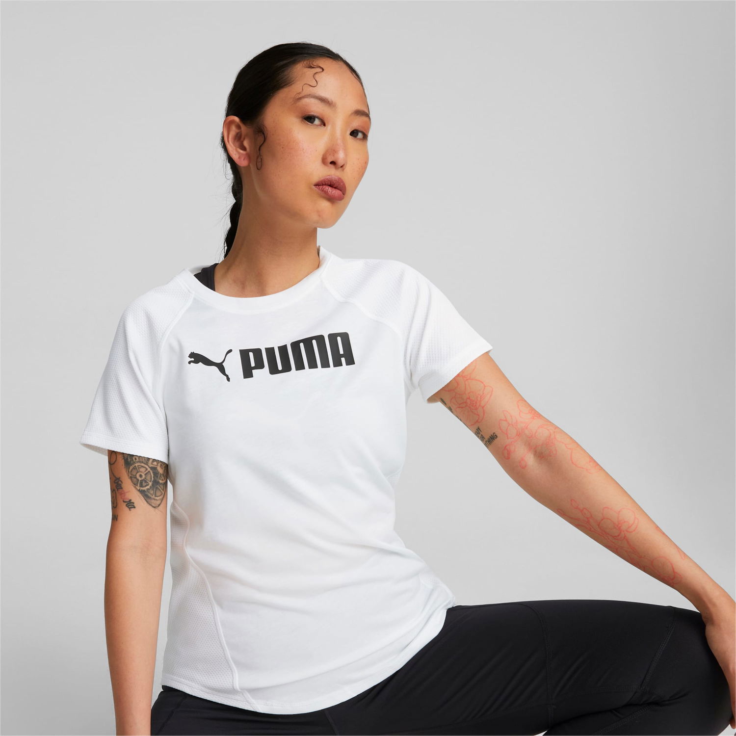 Majica Puma Fit Logo Trainings-T-Shirt Bela | 522181_02, 0