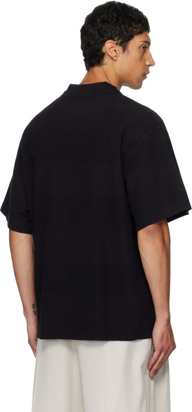Polo majica Alexander Wang Alexander Wang Rib Short Sleeve Polo Črna | 6CC3251094, 2
