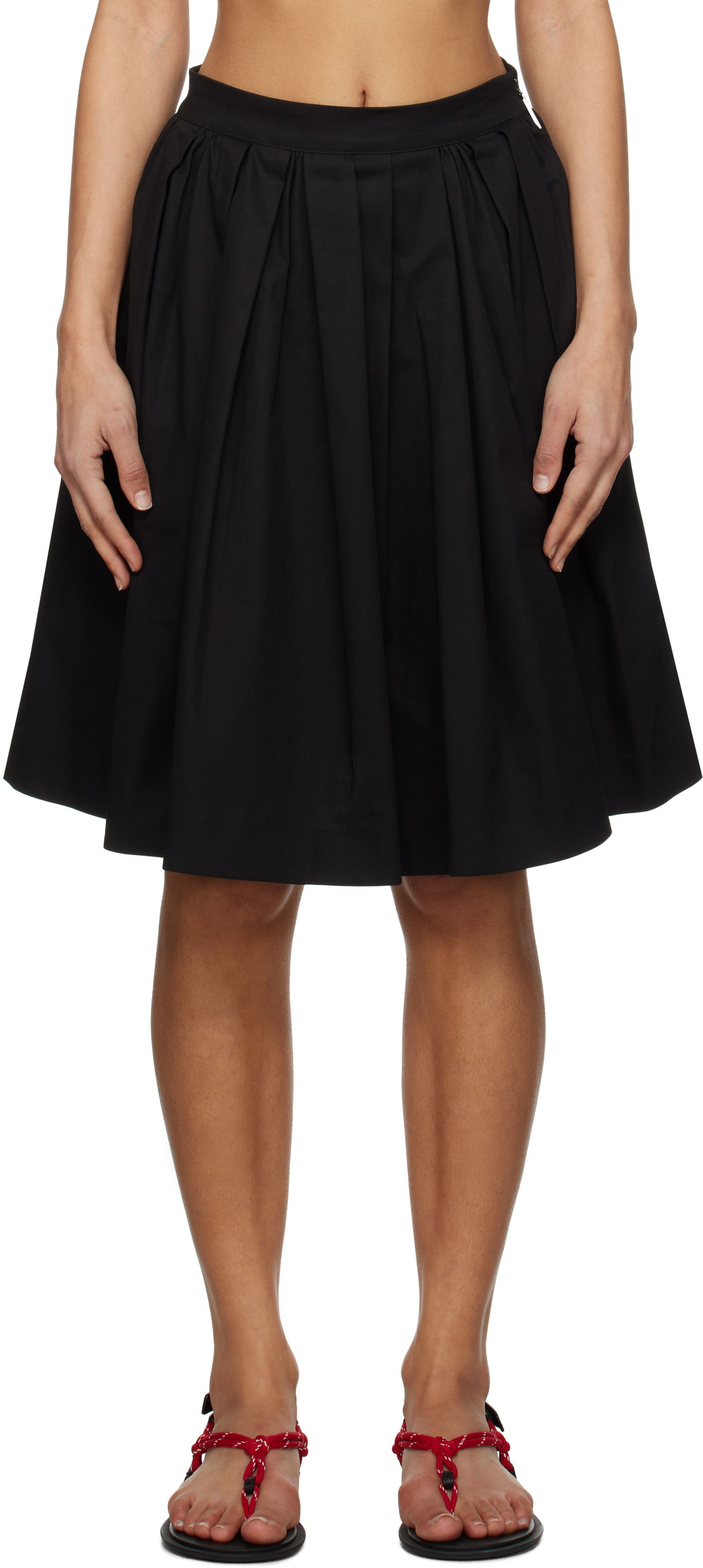Krila MSGM MSGM Pleated Miniskirt Črna | 3841MDD12 257126, 0