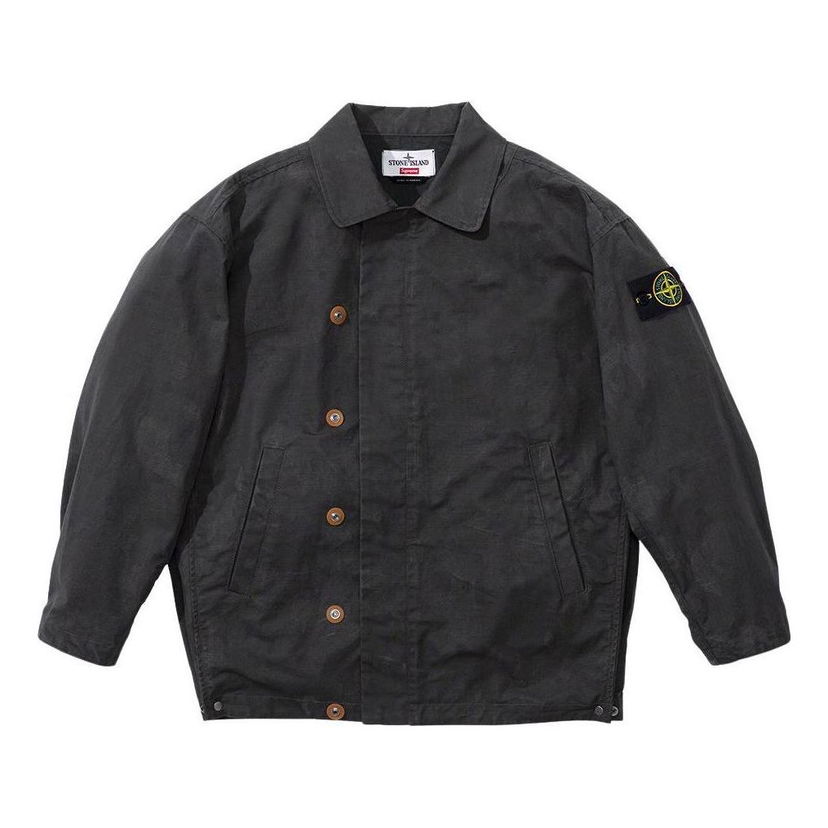 Jakna Supreme Supreme Stone Island Reactive Camo Ripstop Jacket Črna | SUP-SS22-719