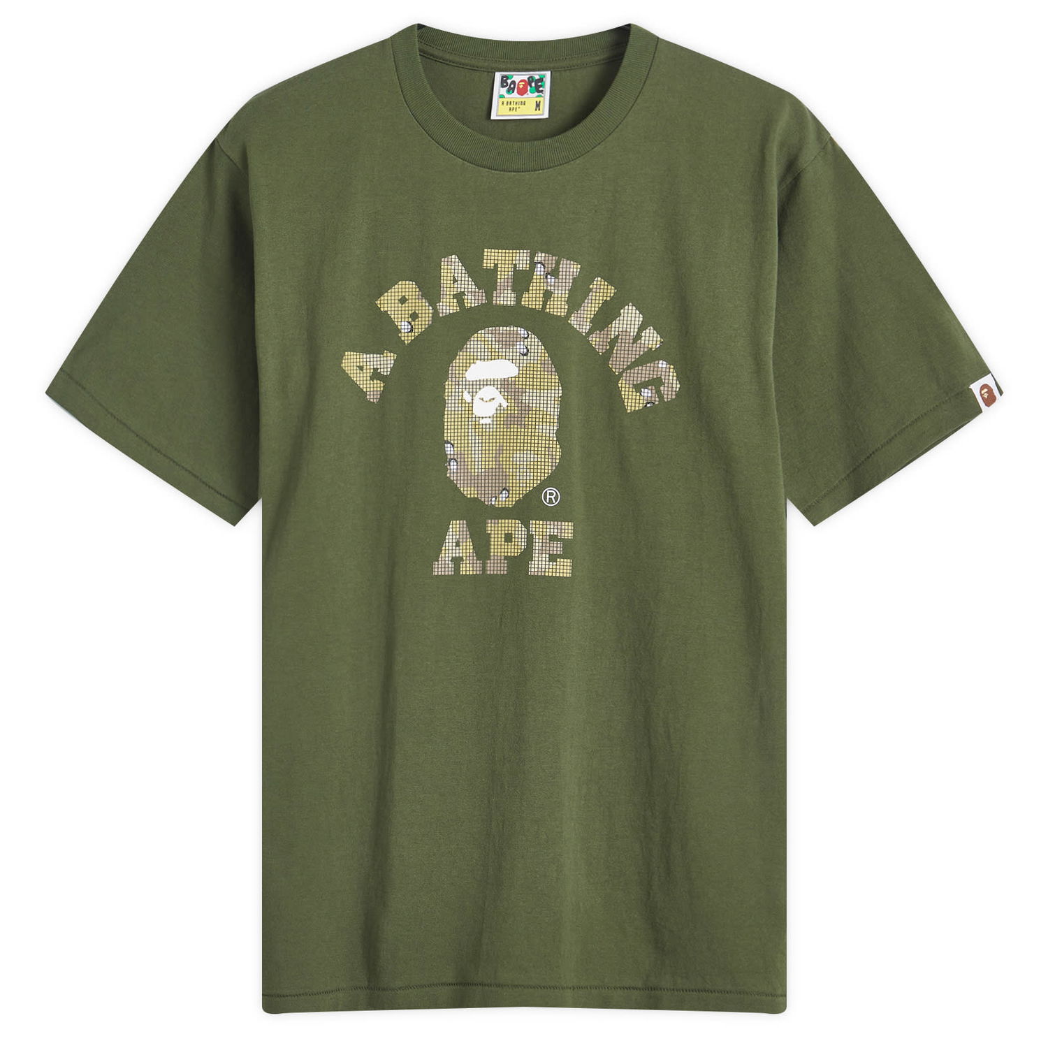 Majica BAPE Bitmap College T-Shirt Zelena | 001TEK801039M-OLD, 0
