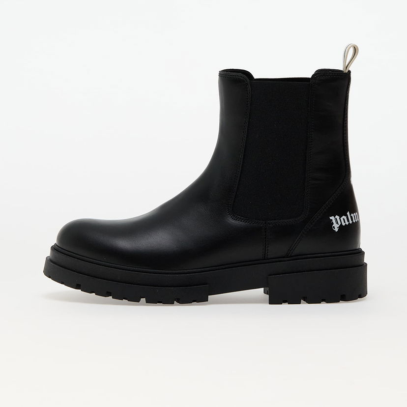 Superge in čevlji Palm Angels Pa Chelsea Boot Black White Črna | PBID001F24LEA0011001