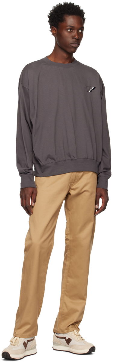 Pleteni pulover We11done We11done W Line Sweatshirt Siva | WD-TS3-22-818-U-CH, 3