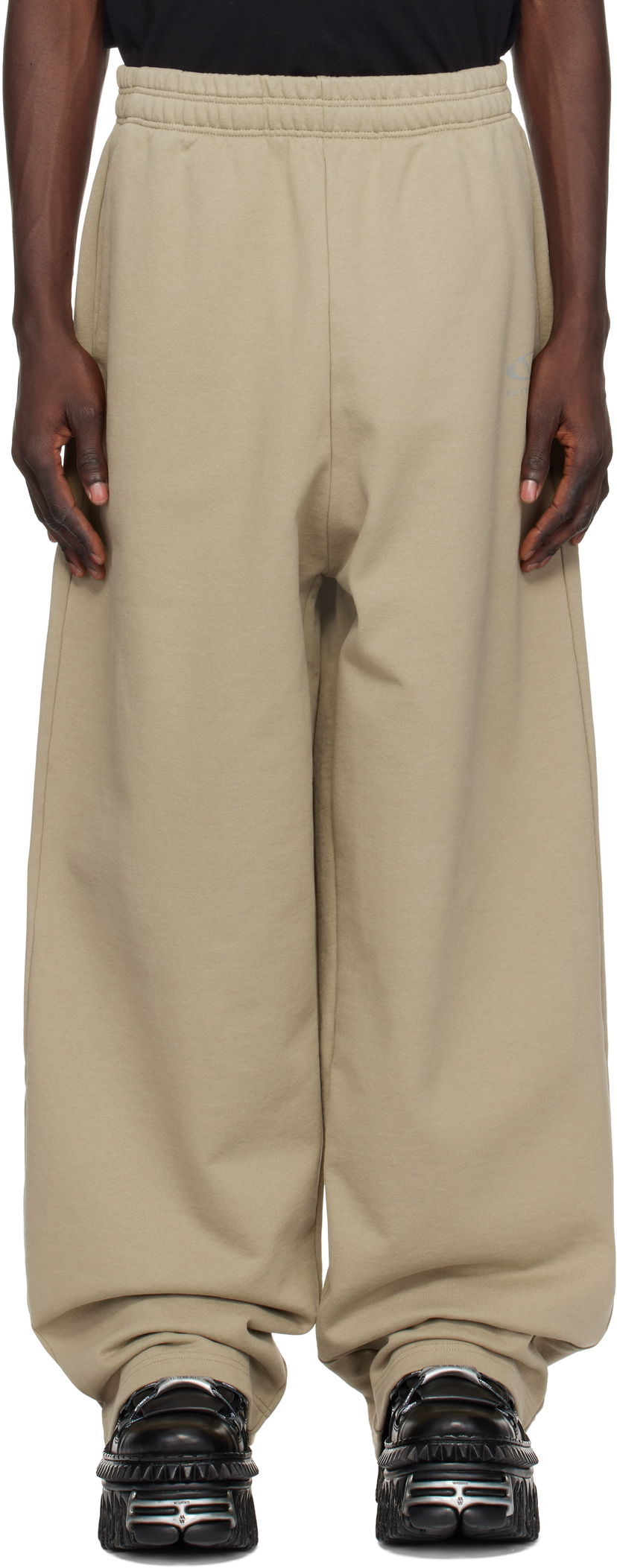 Trenirka VETEMENTS Oval Logo Sweatpants Zelena | UA66SP600T