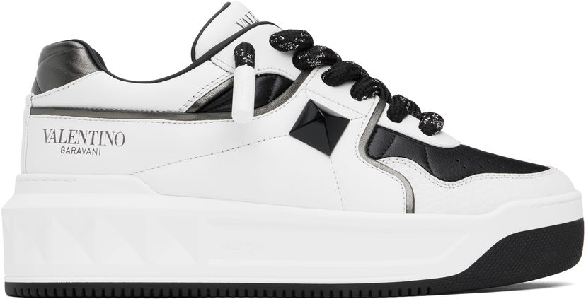 Superge in čevlji Valentino Valentino Garavani One Stud XL Nappa Leather Low-Top Bela | 6Y2S0G37WRI