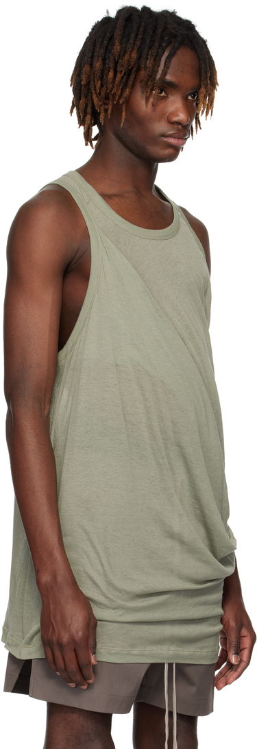 Majica brez rokavov Rick Owens Rick Owens Hollywood Anthem Draped Tank Top Bela | RU01E5152 UC, 4