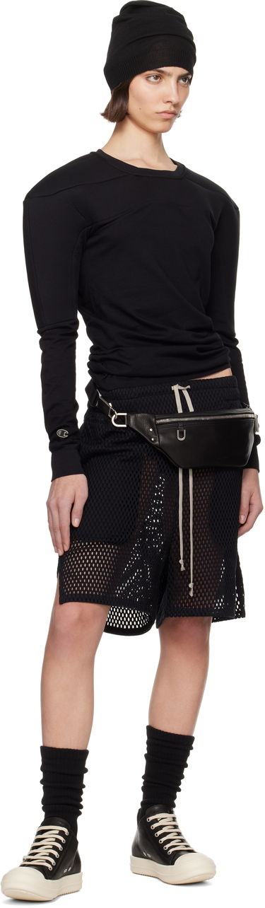 Pulover Rick Owens Rick Owens Champion Edition Girdered Harness Sweatshirt Črna | CW01E1707 CHJG, 3