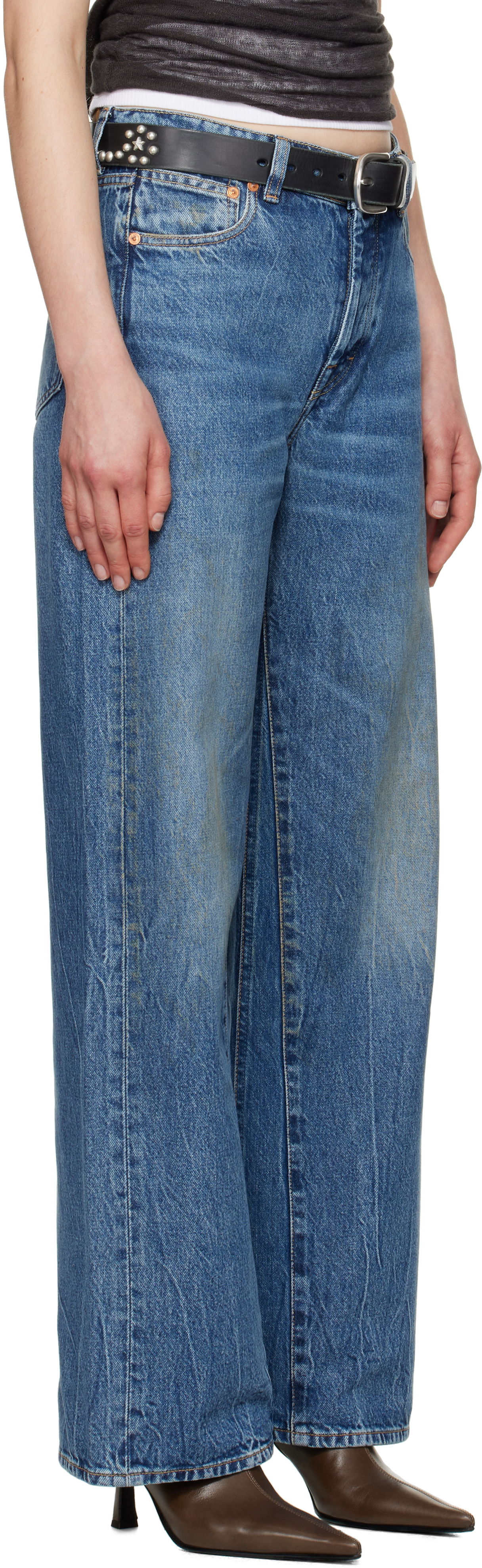 Kavbojke OUR LEGACY Our Legacy Treble Cut Jeans Modra | W2255TCD, 1