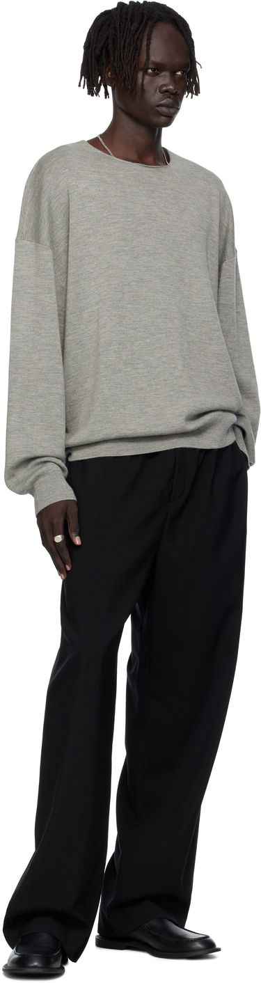 Pleteni pulover Fear of God Fear of God ESSENTIALS Long Sleeve Crewneck Sweater Siva | 192SP256495F, 3