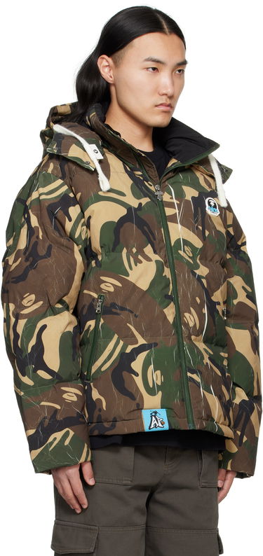 Puhovka AAPE by A Bathing Ape AAPE by A Bathing Ape Moonface Camo Hooded Down Jacket Večbarvna | AAPDNM7665XANGRR, 1