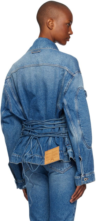 Jakna Jean Paul Gaultier Jean Paul Gaultier Lacing Denim Jacket Modra | 24/31-F-VE062LP-D013-57, 2