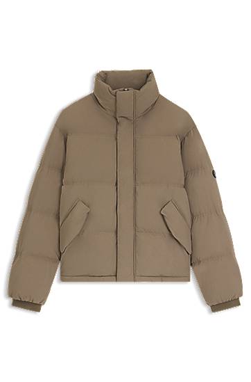 Puhovka BOSS Water-repellent jacket with down filling Bež | 50547933