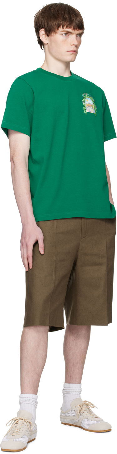 Majica Casablanca Casablanca L'Arche De Tennis T-Shirt Zelena | MPF25-JTS-001-17-EX-FLANNELS, 3