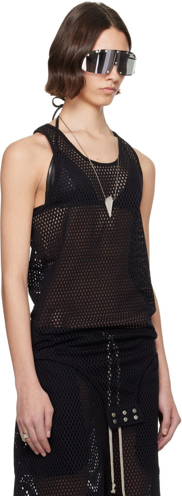 Majica brez rokavov Rick Owens Rick Owens Champion Edition Basketball Mesh Tank Top Črna | CW01E1680 CHONET, 1