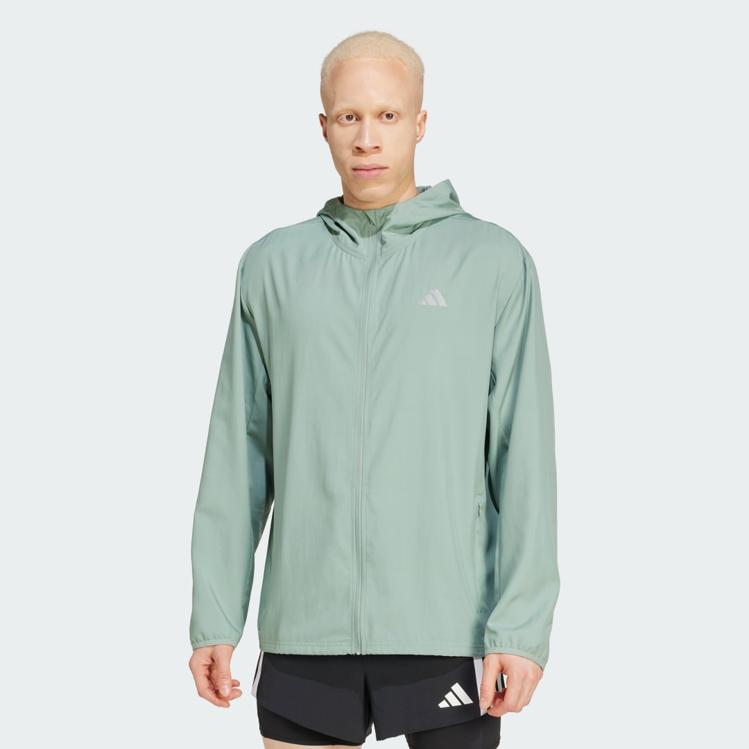 Vetrovka adidas Performance Lightweight Running Jacket Zelena | JD2331, 0