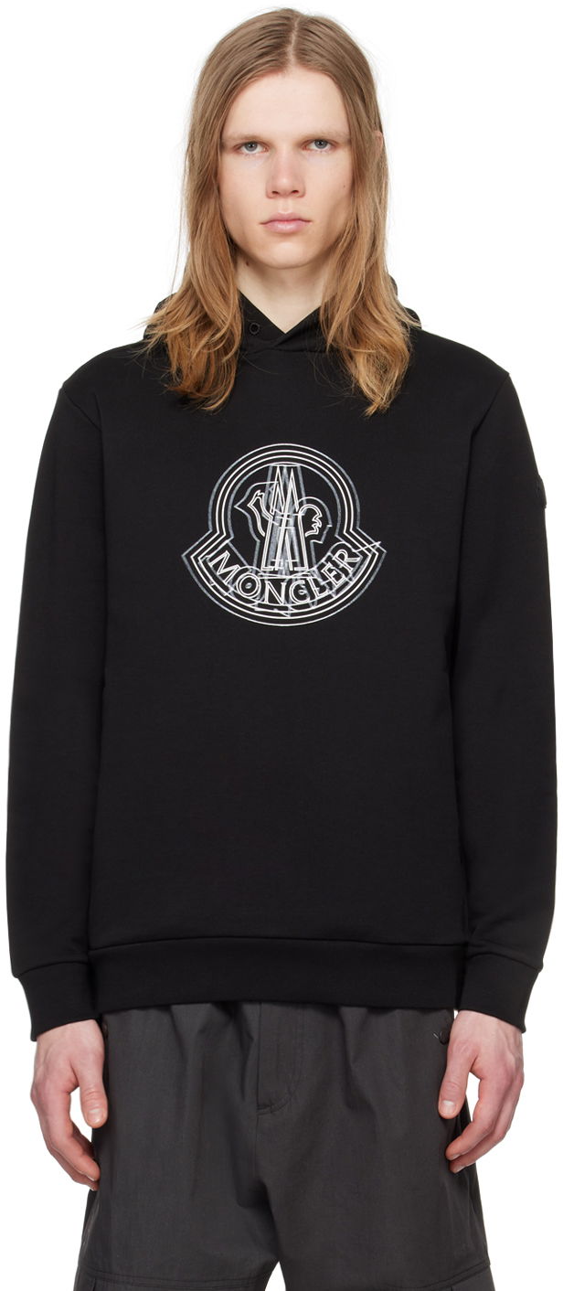 Pulover Moncler Printed Hoodie Črna | J10918G00038809KR