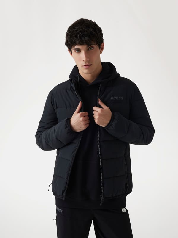 Puhovka GUESS Guess Quilted Puffer Jacket Črna | Z5RL01WGTN0