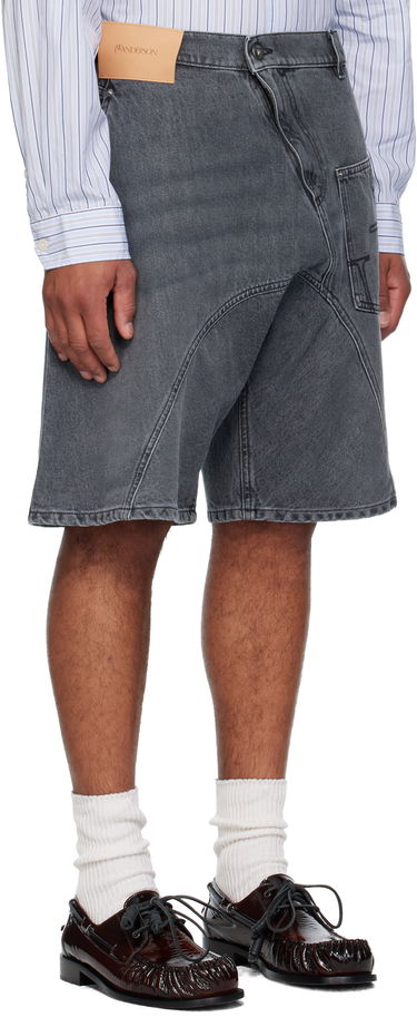 Kratke hlače JW Anderson Twisted Workwear Denim Shorts Siva | DT0123-PG1745, 1