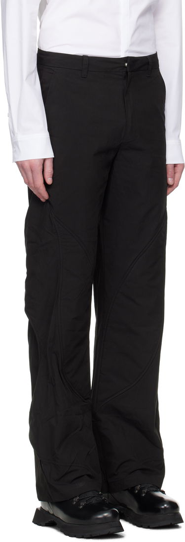 Cargo hlače HELIOT EMIL Heliot Emil Concordance Puffed Cargo Trousers Črna | SS25_M_10_108_BLK01_CO, 1